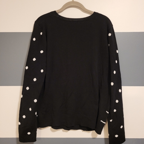 Xhilaration Christmas Cat Wreath and Bows Sweater Size XL - Picture 8 of 11